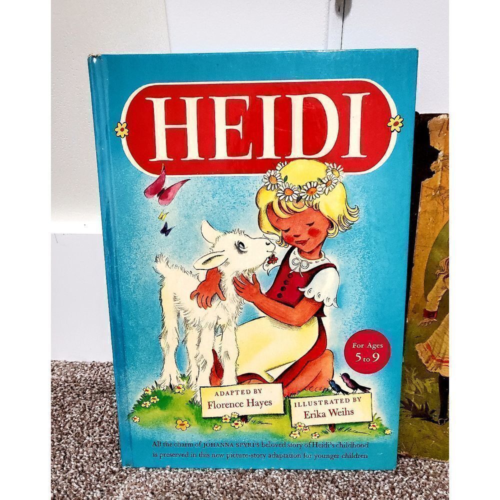 vintage children's book, Heidi, 1946,